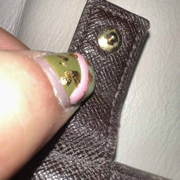 Authentic LOUIS VUITTON Card Case Wallet Damier Ebene Unisex - Picture 4 of 7